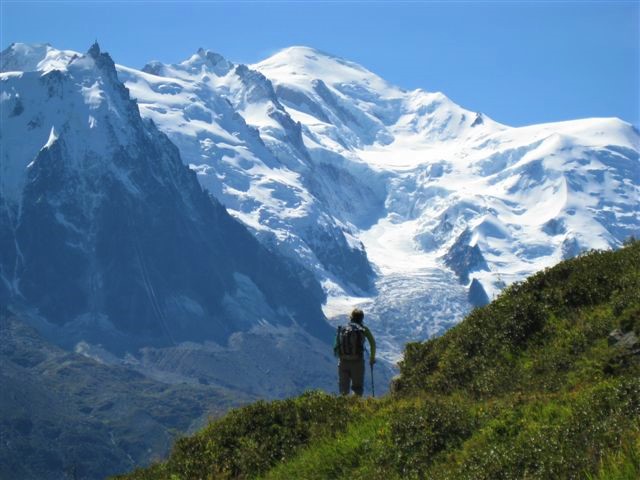 Arriving at Col de la Seigne