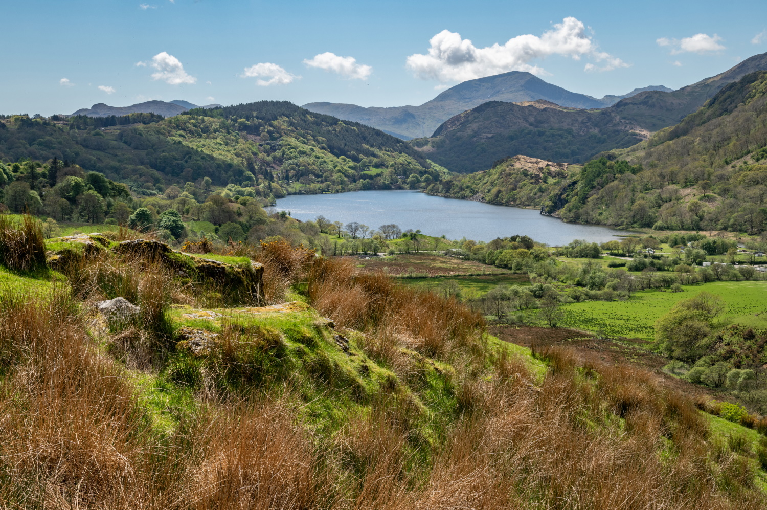 The Nant Gwynant Valley between Beddgelert and Capel Curig