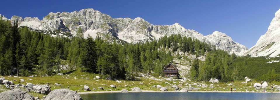 Triglav Lakes hut on the Julian Alps Hut to Hut Trip